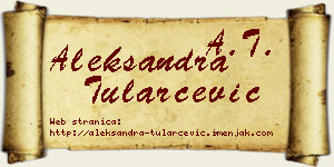 Aleksandra Tularčević vizit kartica